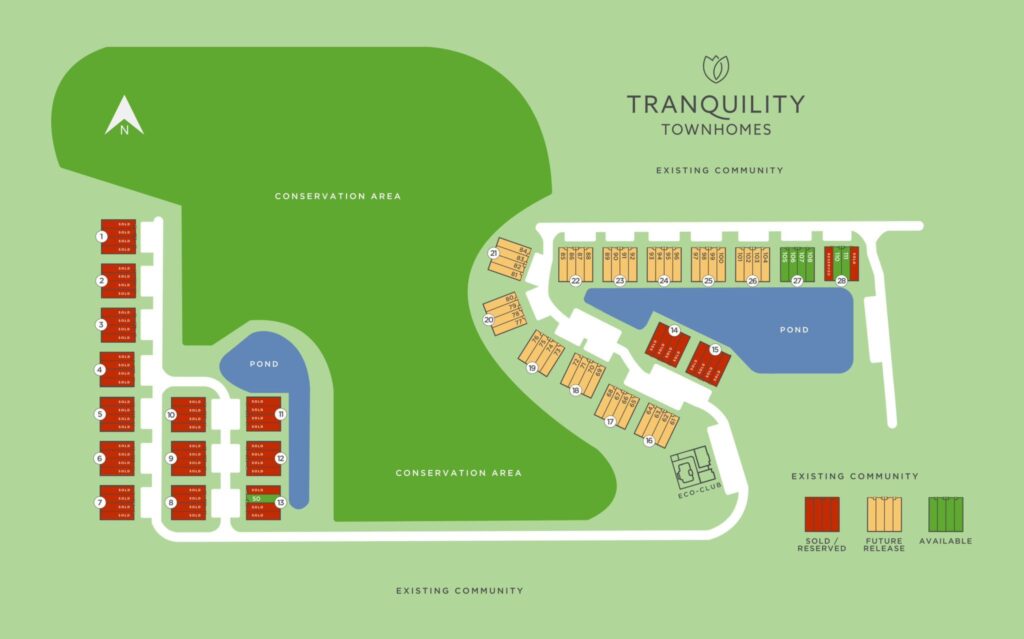 Tranquility Lot Map